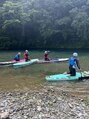 ヘアメイクハウス シーラ(Sea-la) 夏は家族でサップの川下りを体験。北川の水はとても綺麗でした。