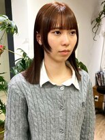 オーシャン(Ocean)&nbsp;顔周りカット ブラウンベージュ 髪質改善 透明感カラー 艶髪