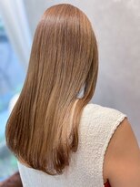 デコラ DECOR&nbsp;艶感ベージュブラウンのナチュラルロング