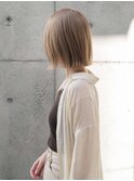 ミルクティーブロンド/ダークブルー/デジタルパーマ/ケア/国分寺