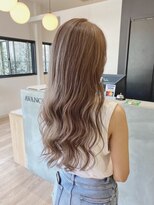 チェレ ブラン 堺東店(Chere brun) 韓国風巻き×ミルクティーベージュ×ロングレイヤー