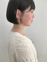 コルク バイ マグ 松本駅前(COLK by Mag) 大人可愛い20代30代40代黒髪前下がりショートボブ丸みショート◎