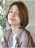 前髪なしAラインボブ／ロブヘア／30代40代