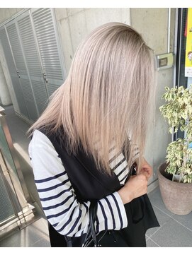 ガルボ ヘアー(garbo hair) #ガルボ#ハイトーン#エクステ#ブリーチ#髪カリスマ#10代#20代