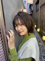 ロンド ストラーダ 心斎橋(Lond strada)&nbsp;シルキーベージュ×グレージュカラー【髪質改善/縮毛矯正】