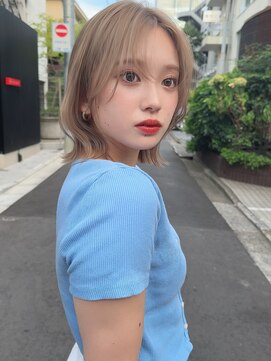 サンドシーン(sand scene) 20代30代40代丸みショートボブマッシュ前下がりレイヤー