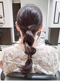 ヘアアレンジ/ヘアセット/お呼ばれヘア/タイトアレンジ/モード