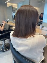 【小岩井美希】大人かわいいぱっつんボブ x グレージュカラー