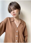 ショート/ショートボブ/マッシュショート/ブラウンベージュ
