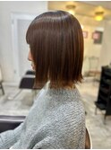 大人可愛い◎20代30代40代グレーベージュボブヘアー