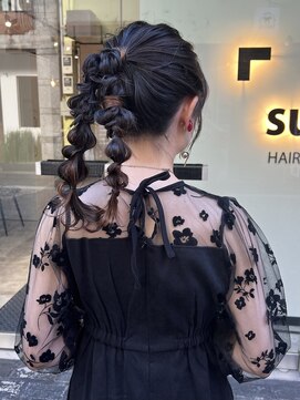 スミ(sumi) ふたつのぽこぽこポニーテール