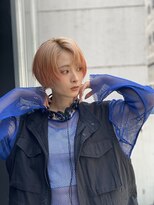 トリエ 川越(torie)&nbsp;ショート+ケアブリーチ+オレンジピンク