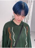 ハンサムショート　ダークネイビー　ブリーチ【天神大名】