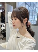 □ 韓国大宮顔周りレイヤーカットくびれヘア似合わせカット
