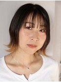 大人可愛い20代30代40代切りっぱなし外ハネくびれレイヤー◎