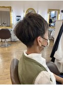 刈り上げショート×ハイライト