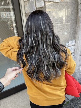 エトラ 渋谷店(etora) 小顔 ネビージュアッシュグレージュハイライトカラー◎