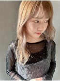 ミルクティーベージュダブルカラーインナーカラー新潟長岡宮関