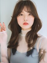 ドールバイリトル(D'or by little)&nbsp;くびれミディアムレイヤー韓国ヘア前髪カット