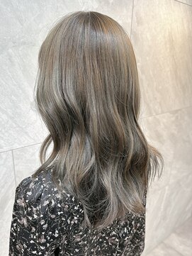 ドゥマン(Demain) 大人可愛いブルーアッシュヘルシースタイルふんわりカール