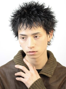 ブラック 渋谷 2nd(BLUCK) 無造作スパイキー×ダウンバング