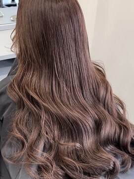 ペレ 栄 アネックス(PELE栄ANNEX) 韓国 くびれロング レイヤー ワンホンヘア 小顔前髪