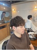 スパイラルツイスパマッシュメンズカットメンズパーマ