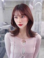 フィヴェント(Fivent) 美髪韓国レイヤーイメチェン似合わせチェリーブラウンミニウルフ