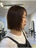 パツっとボブ+縮毛矯正