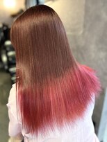 エルバイラビス 大宮(elu by lovis)&nbsp;《鈴木茉奈》裾カラー/エンドカラー/チェリーレッド