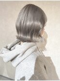 【CYAN】#10代#20代#シルバー#外ハネボブ#ブリーチ