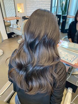 【DIFINO 青山】透明感ダークブラウン/レイヤーカット