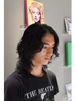 ハリス(Harris)&nbsp;ミディアムウルフレイヤー×ニュアンスパーマ