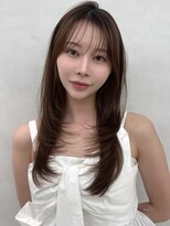 エジョン 八幡山店(Aejon)&nbsp;八幡山レイヤーカット韓国ダブルカラー顔周り前髪カットボブ