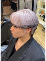 フォート(FORT) ウルフカット ホワイトカラー エンドカラー