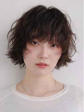 テクネ 天神大名(techne) 天神顔周りレイヤーカットミディアムボブパーマレイヤーパーマ
