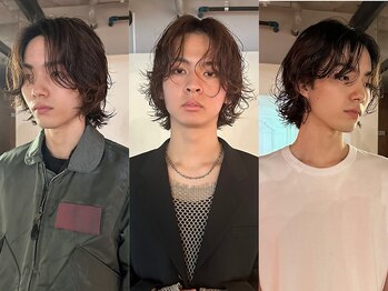 ノラジャーニー(NORA Journey)の写真/抜け感あるニュアンスパーマや人気のウルフカット×パーマなど、メンズstyleはお任せ下さい♪