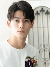モッズヘア メン 南越谷南口店(mod's hair men)&nbsp;社会人かき上げ清潔感アッシュブラック刈り上げマッシュI南越谷