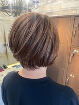 エイム ヘア リアム 調布店(eim hair liam)&nbsp;ココアブラウン/シンプルショート/大人ショートボブ/小顔カット