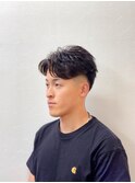 フェザーパーマ/毛流れパーマ/サーフカール/ラルフカール