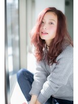 ジャストヘア ラポール 北久里浜店(just hair RAPPOR)&nbsp;こなれレイヤー　ワインレッドカラー　暖色