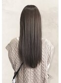 うる艶美髪☆アッシュグレージュ×ストレート