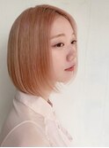 【BAYROOM】ワンレンセンタパート×コットンピンクベージュ