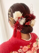 ネオリーブ チロル 横浜西口店(Neolive CiroL.)&nbsp;卒業式ヘア　袴着付け　水引き　金箔