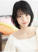 【macaron】暗髪グレイアッシュ×清楚系ゆるふわショートボブ♪a