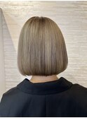 tuuli☆30代40代ペールベージュ切りっぱなしボブショート 191