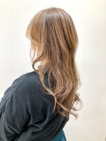ヘアーライズ 池袋東口店(hair RISE)&nbsp;ロングウルフ髪質改善ライトピンクベージュ