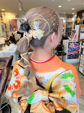 ヘア メイク ココ(hair make coco) ポコポコロープポニー＼(^o^)／