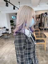 ザ オーダー(THE ORDER)&nbsp;ホワイトブロンドにパープルを入れたデザインカラー