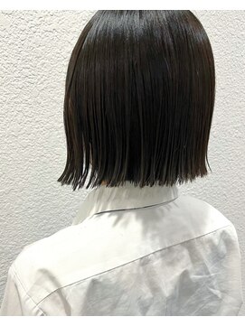 ネオリーブカップ 町田店(Neolive capu) 切りっぱなしボブ * 外ハネボブ【町田/ボブ/韓国風】